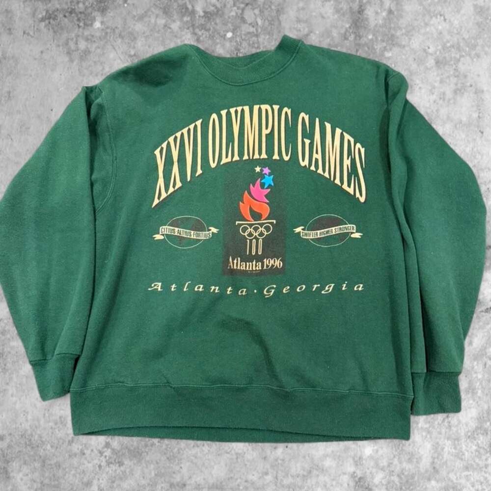 Vintage 1996 Atlanta Olympic Games Hanes Crewneck Sweatshirt Large